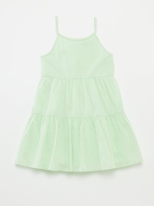 Robe unie à bretelles tressées - Kiabi