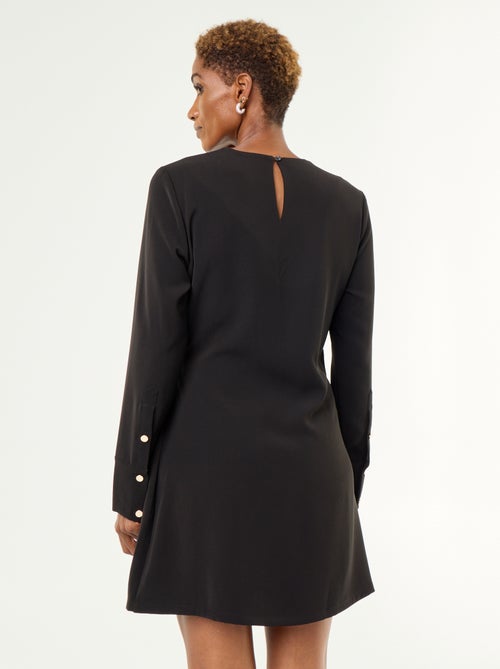 Robe unie avec détails dorés - Kiabi Robe unie avec détails dorés - Kiabi