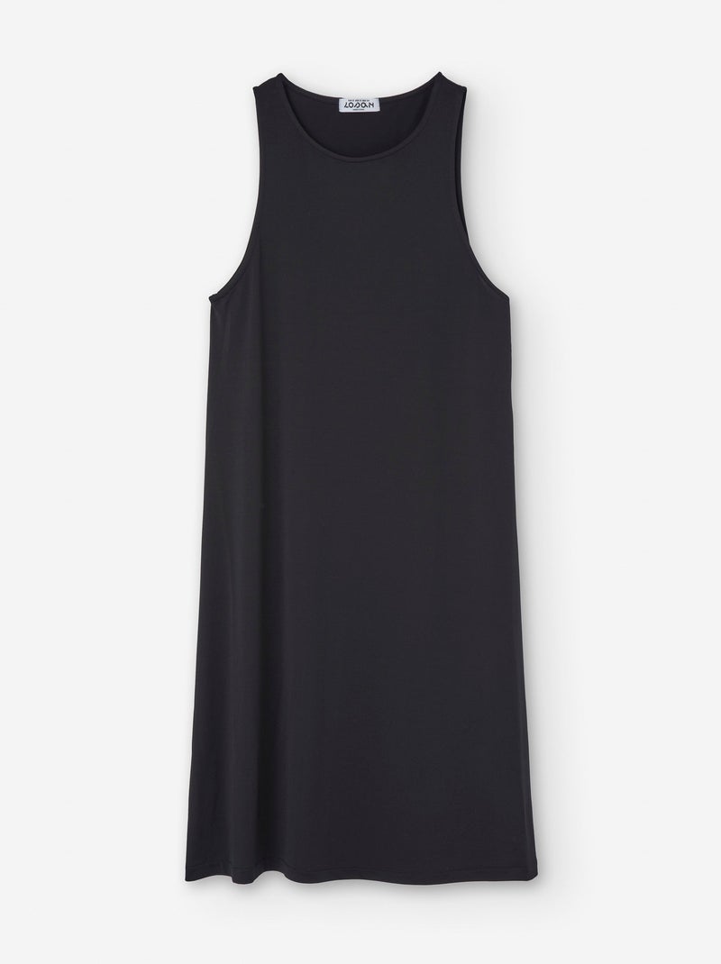Robe Unie en Jersey Noir - Kiabi