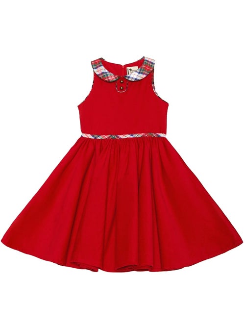 Robe Velours  et Carreaux Tartan   HEPBURN - La Faute à Voltaire - Kiabi