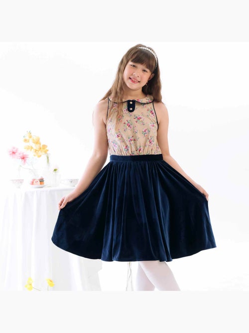 Robe Velours   Fleuri    HEPBURN - La Faute à Voltaire - Kiabi