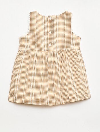Robe vichy en gaze de coton