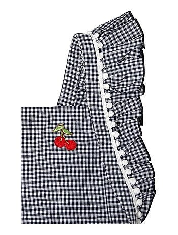 Robe Vichy et à Volants LILI - La Faute à Voltaire