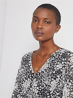 Robe voilage imprimée - Kiabi