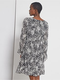Robe voilage imprimée - Kiabi
