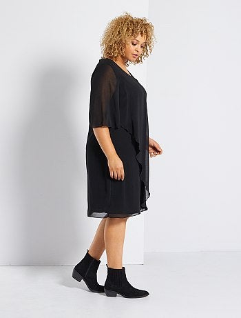 Robe voile avec pans