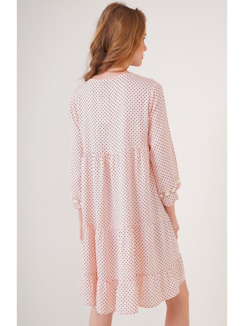 Robe Volanté Rose - Kiabi