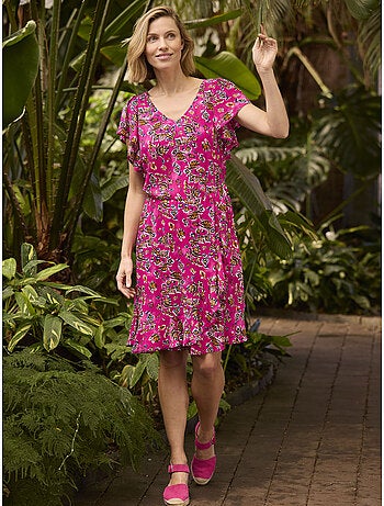 Robe volantée encolure V - DAXON