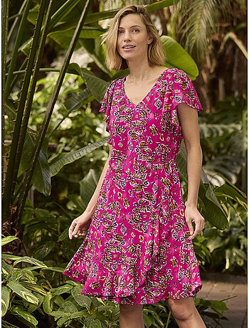 Robe volantée encolure V - DAXON
