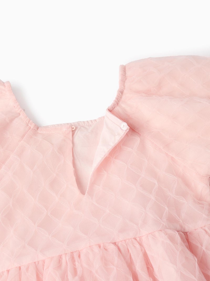 Robe Volumineuse en Tulle Rose clair - Kiabi
