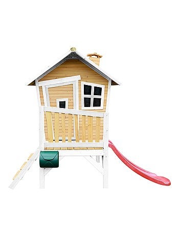 Robin Axi Maisonnette en bois écologique avec toboggan - Kiabi