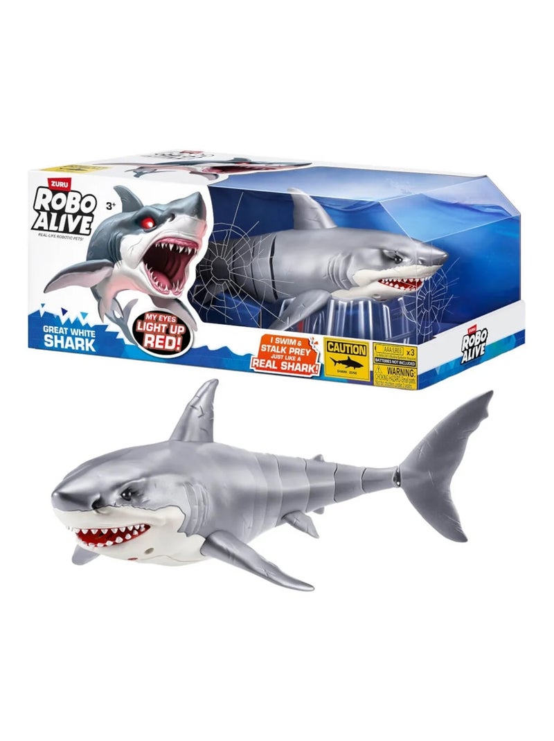 Robo Alive - Grand requin blanc Blanc - Kiabi