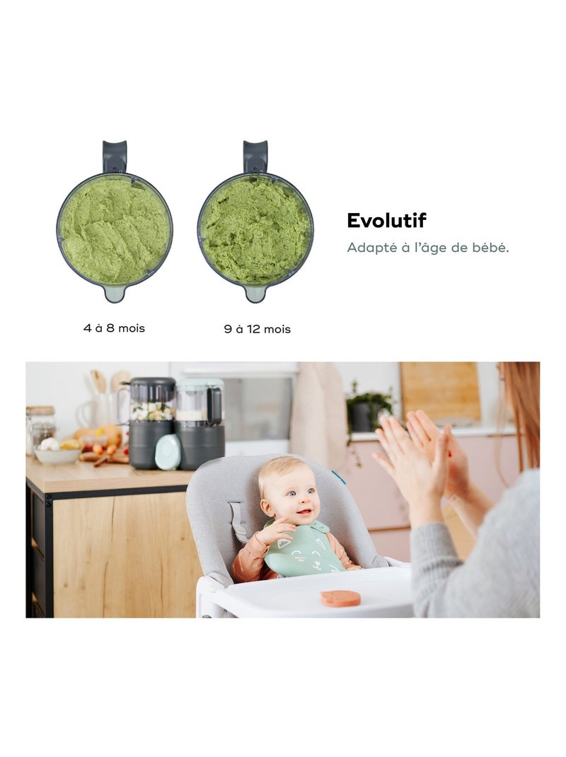Robot bébé  Nutribaby One multifonctions 4 en 1 'Babymoov' Gris - Kiabi