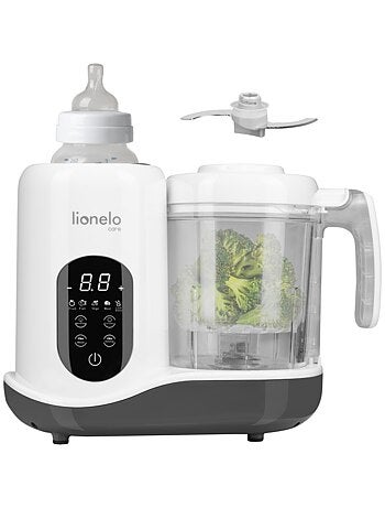Robot cuiseur bébé 5en1 LIONELO - Mixeur - Cuiseur vapeur - Chauffe-biberon - Stérilisateur