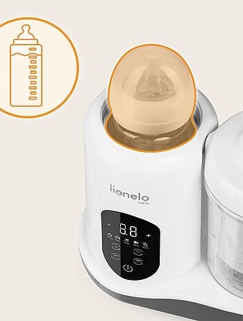 Robot cuiseur bébé 5en1 LIONELO - Mixeur - Cuiseur vapeur - Chauffe-biberon - Stérilisateur