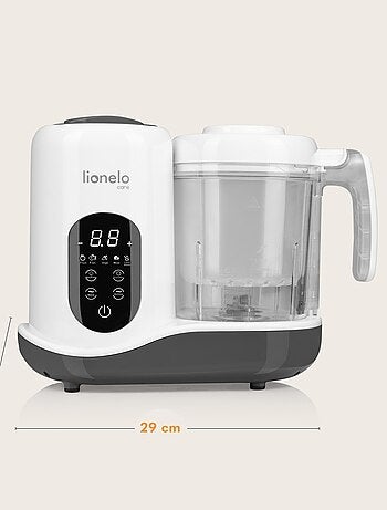 Robot cuiseur bébé 5en1 LIONELO - Mixeur - Cuiseur vapeur - Chauffe-biberon - Stérilisateur