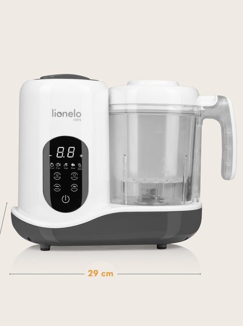 Robot cuiseur bébé 5en1 LIONELO - Mixeur - Cuiseur vapeur - Chauffe-biberon - Stérilisateur - Kiabi