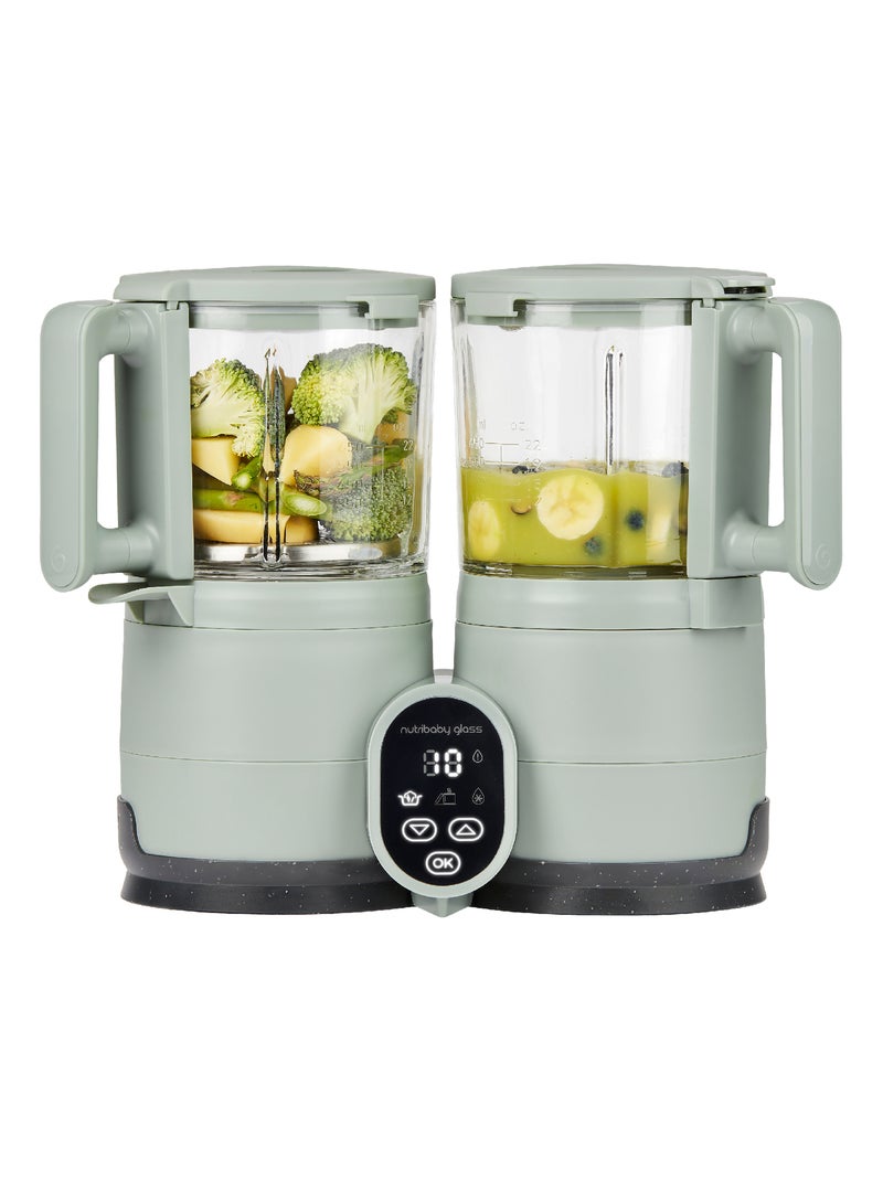 Robot cuiseur en verre multifonction Nutribaby Glass 'Babymoov' Vert clair - Kiabi