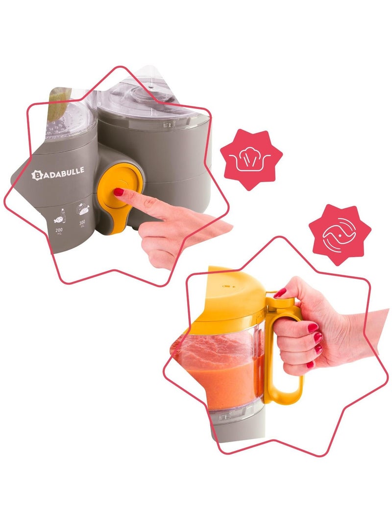 Robot cuiseur multifonctions 4 en 1, B-Easy 'Badabulle' Gris - Kiabi