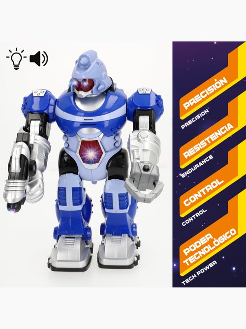 Robot jouet avec lumière et son warriors - Kiabi