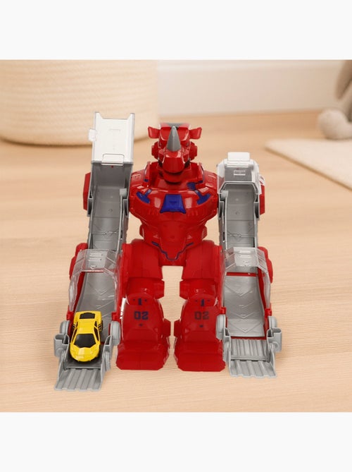 Robot lanceur de voitures teamsterz avec lumières, sons et voiture en métal - Kiabi Robot lanceur de voitures teamsterz avec lumières, sons et voiture en métal - Kiabi