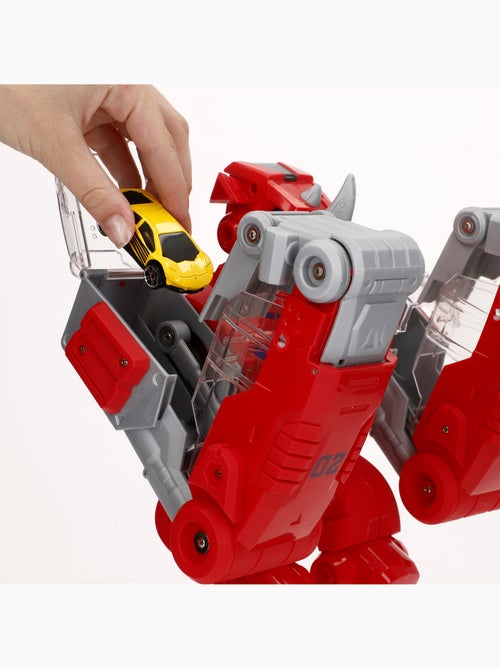 Robot lanceur de voitures teamsterz avec lumières, sons et voiture en métal - Kiabi Robot lanceur de voitures teamsterz avec lumières, sons et voiture en métal - Kiabi