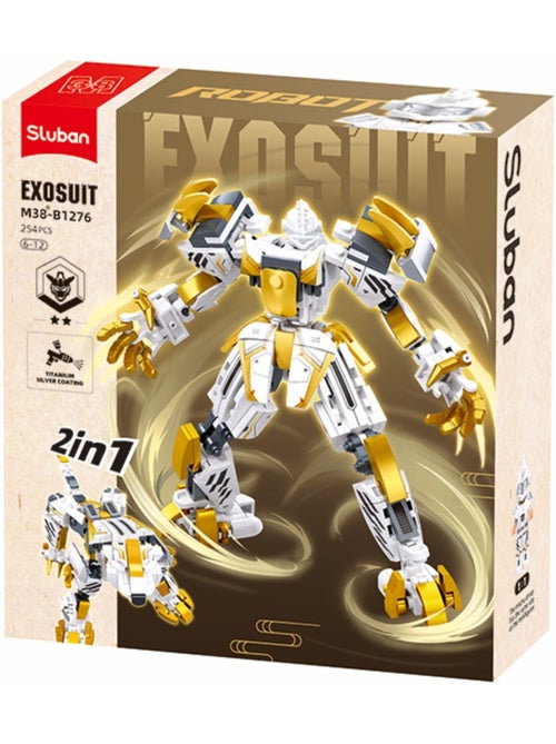 Robot Mecha 2 en 1 blanc jaune - Kiabi