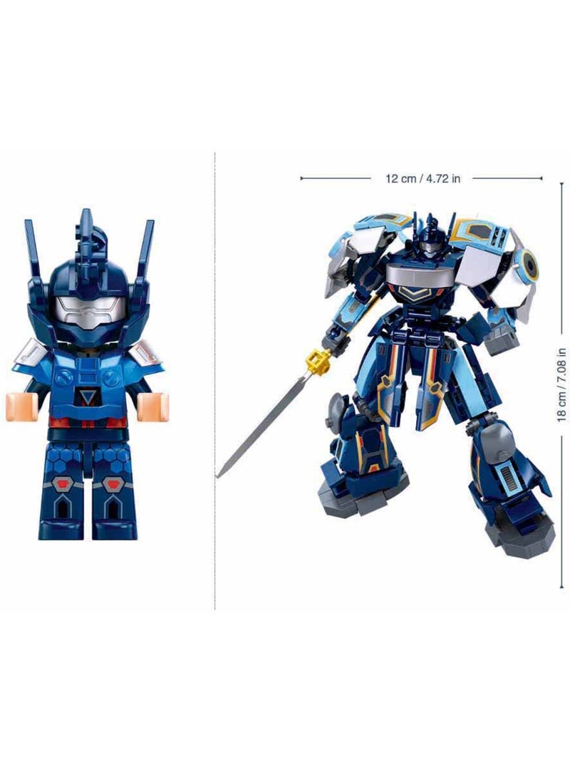 Robot Mecha 2 en 1 bleu gris Bleu - Kiabi
