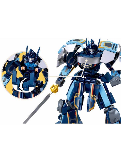 Robot Mecha 2 en 1 bleu gris - Kiabi