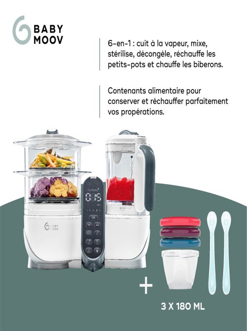 Robot nutribaby(+) blanc & 3 babybols 180ml & 2 cuillères 'babymoov' - Kiabi