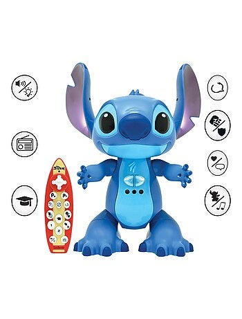 Robot Stitch télécommandé bilingue et intéractif, avec la vraie voix de Stitch