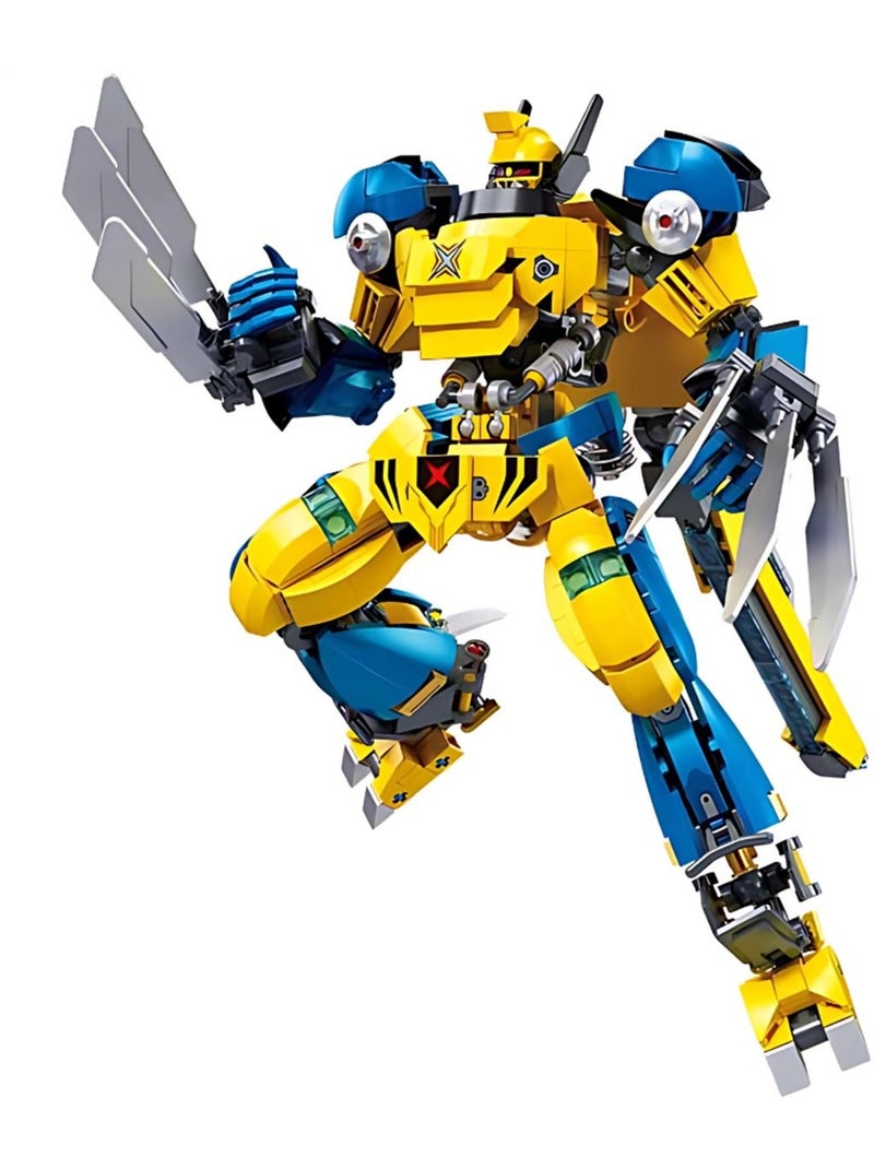 Robot super pr mecha jaune bleu Jaune - Kiabi