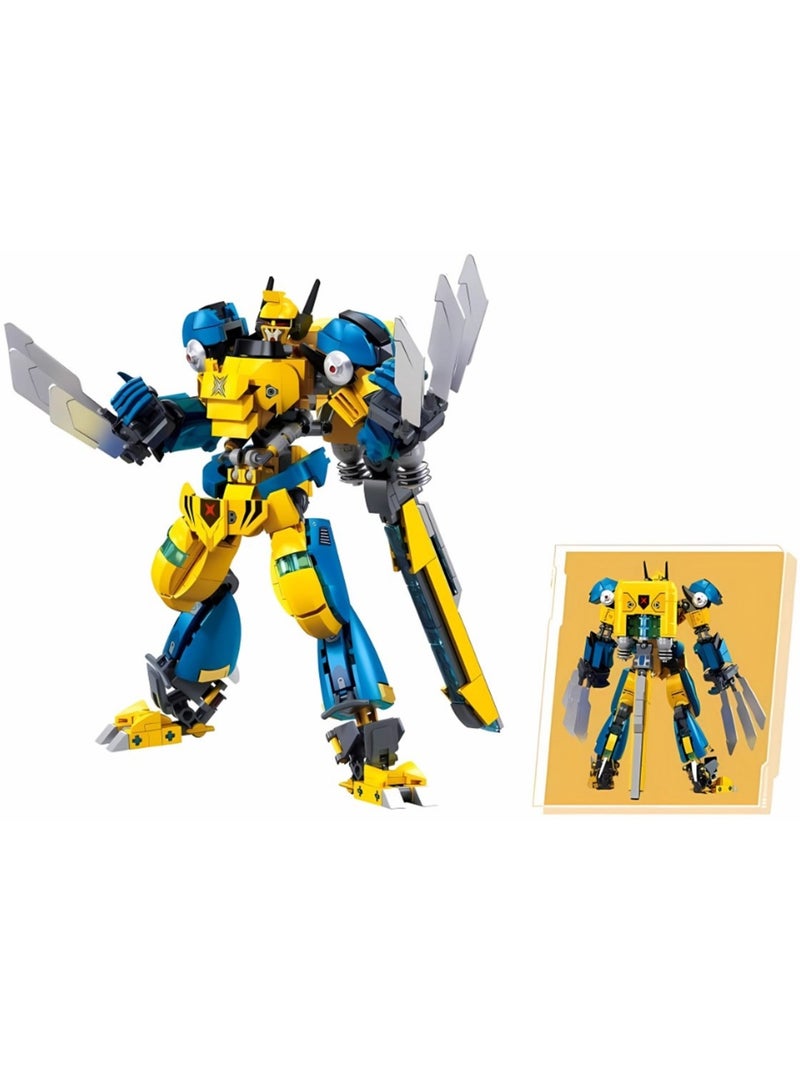 Robot super pr mecha jaune bleu Jaune - Kiabi