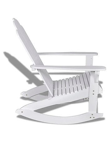 Rocking chair de jardin en bois
