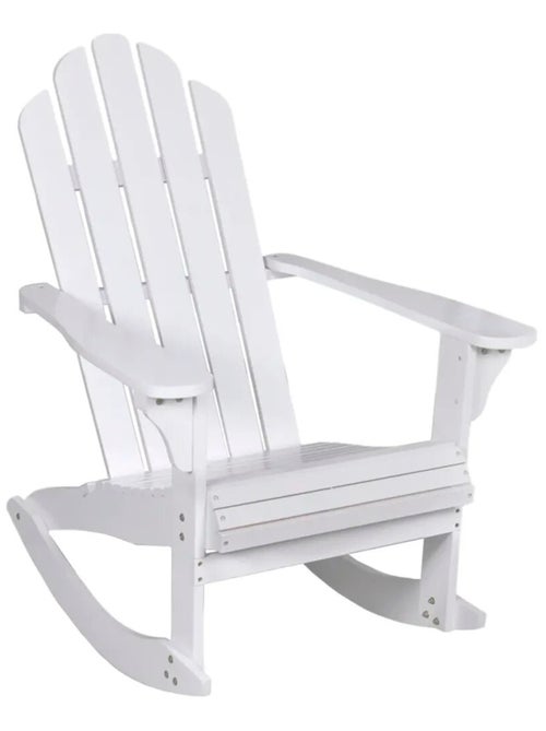 Rocking chair de jardin en bois - Kiabi