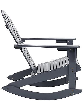 Rocking chair de jardin en bois