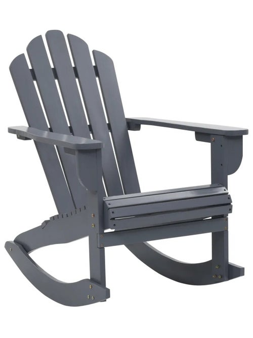 Rocking chair de jardin en bois - Kiabi
