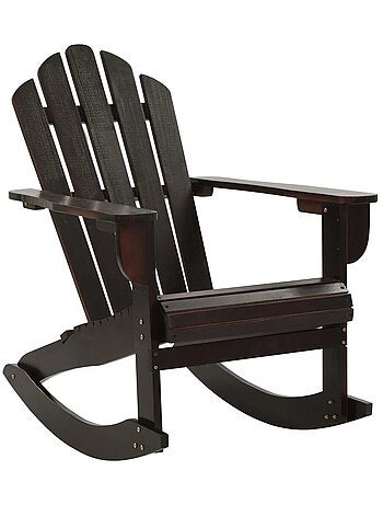 Rocking chair de jardin en bois