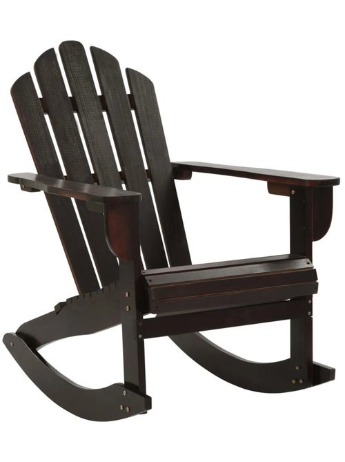 Rocking chair de jardin en bois - Kiabi