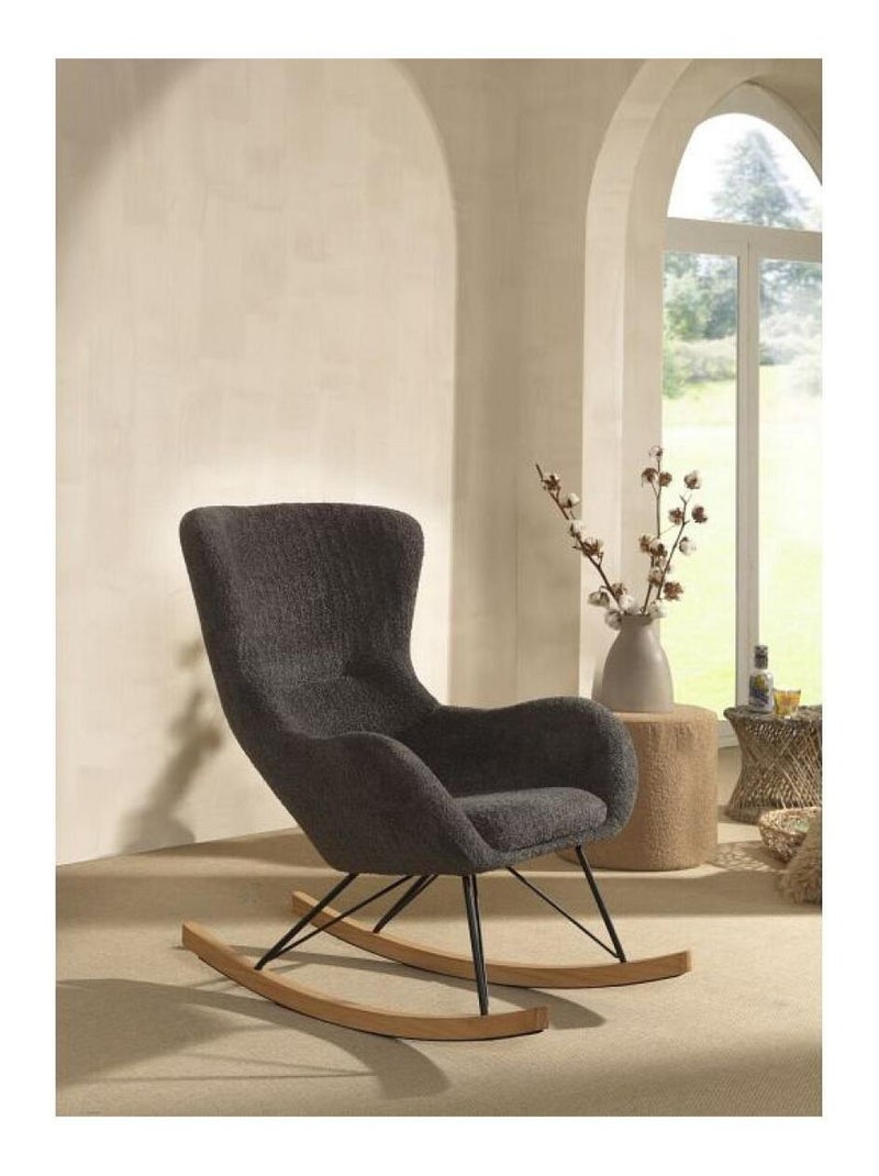 Rocky Chaise À Bascule Anthracite Gris - Kiabi