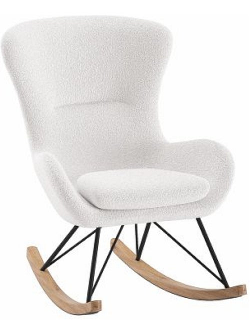 Rocky fauteuil à bascule blanc - Kiabi