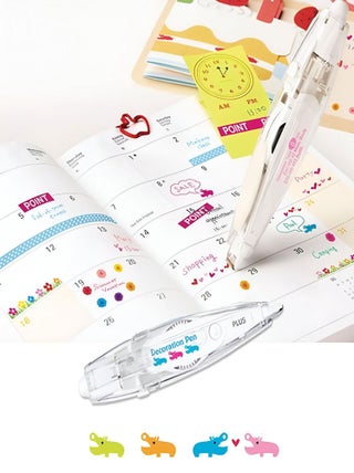 Roller de décoration rechargeable motif hippopotames