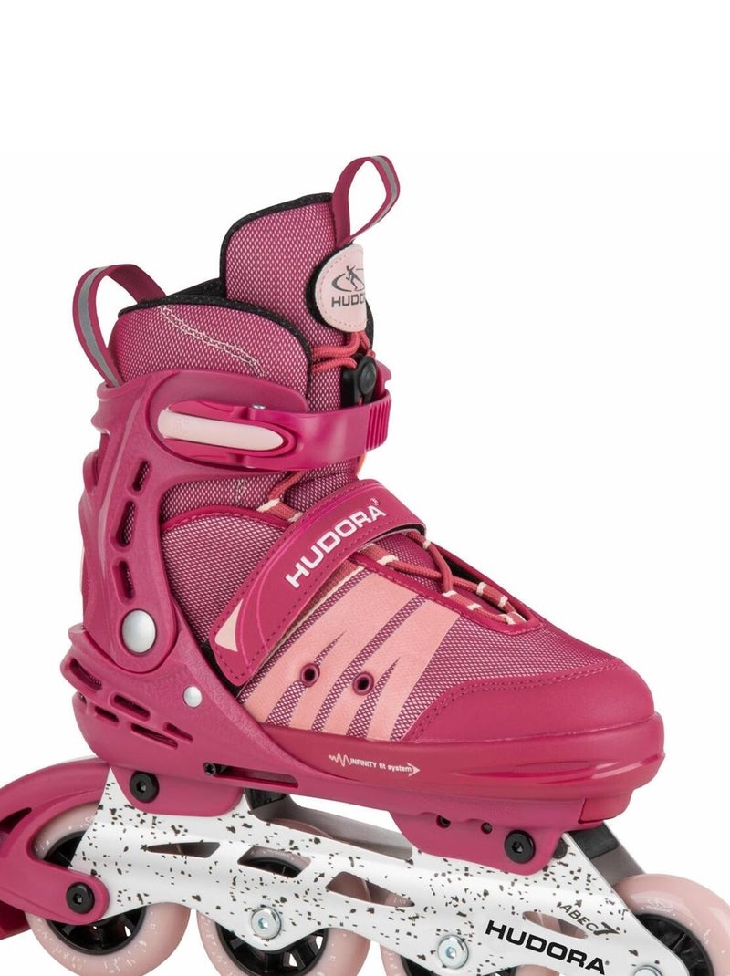 Roller Skates Inline Comfort, Strong berry, point. 29-34 N/A - Kiabi