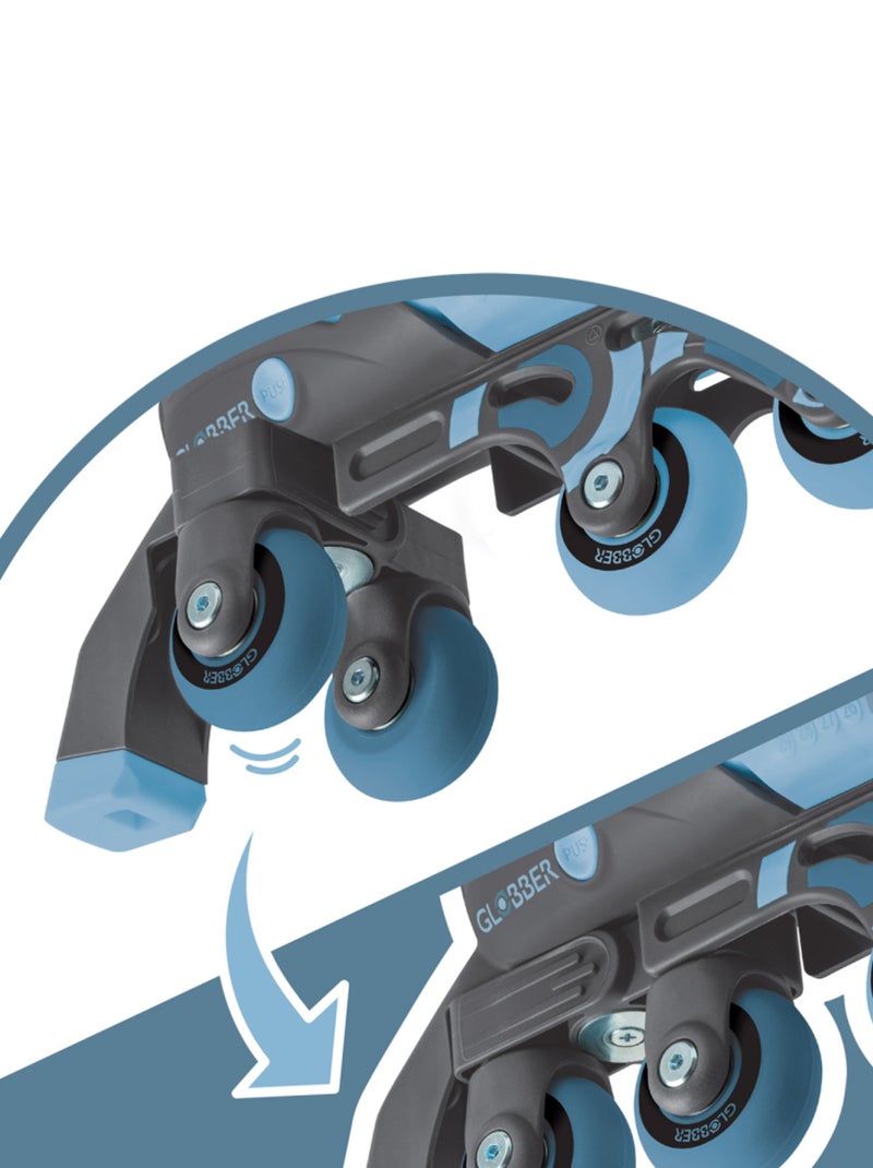 Rollers évolutifs 2-en-1 Taille S-M du 30 au 33 Bleu ciel - Kiabi