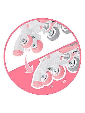 Rollers évolutifs 2-en-1 Taille S-M du 30 au 33