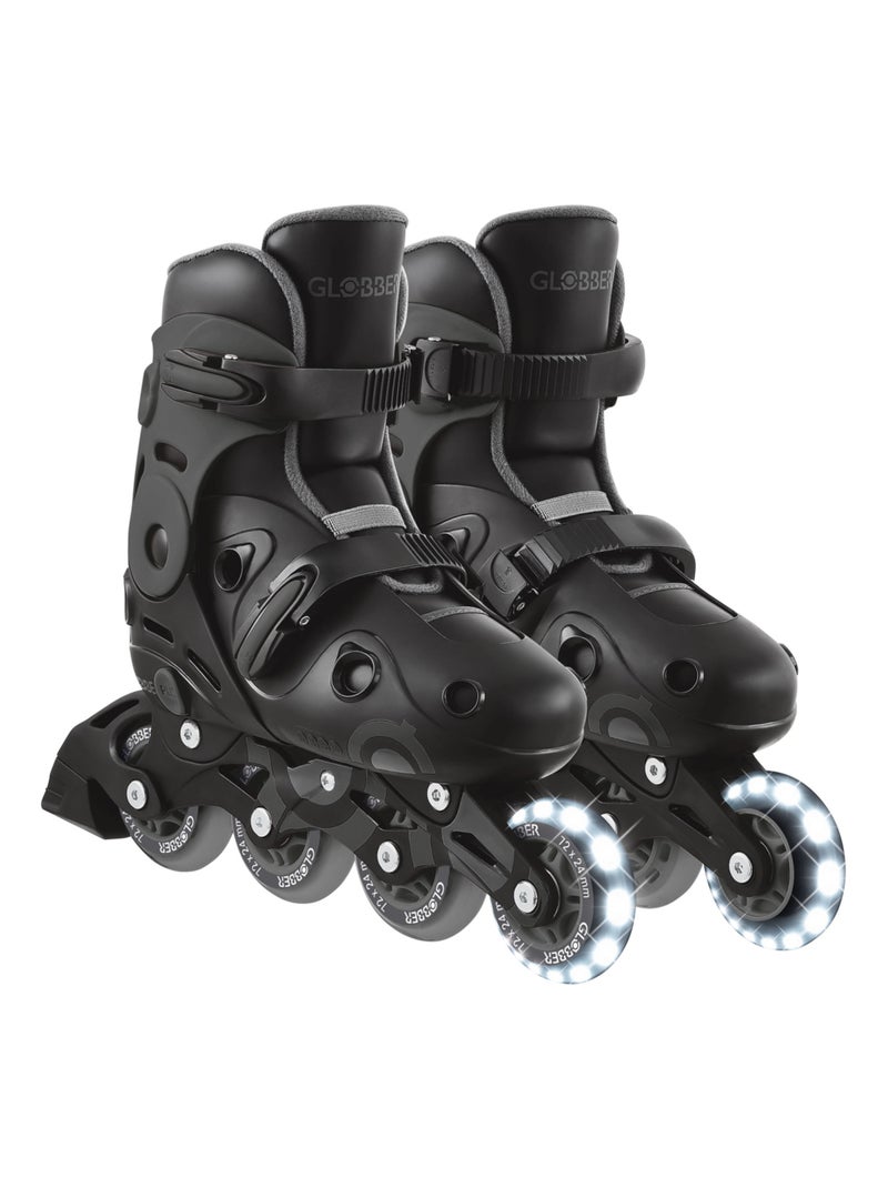 Rollers GO SKATES Taille M/L Noir Gris - Kiabi