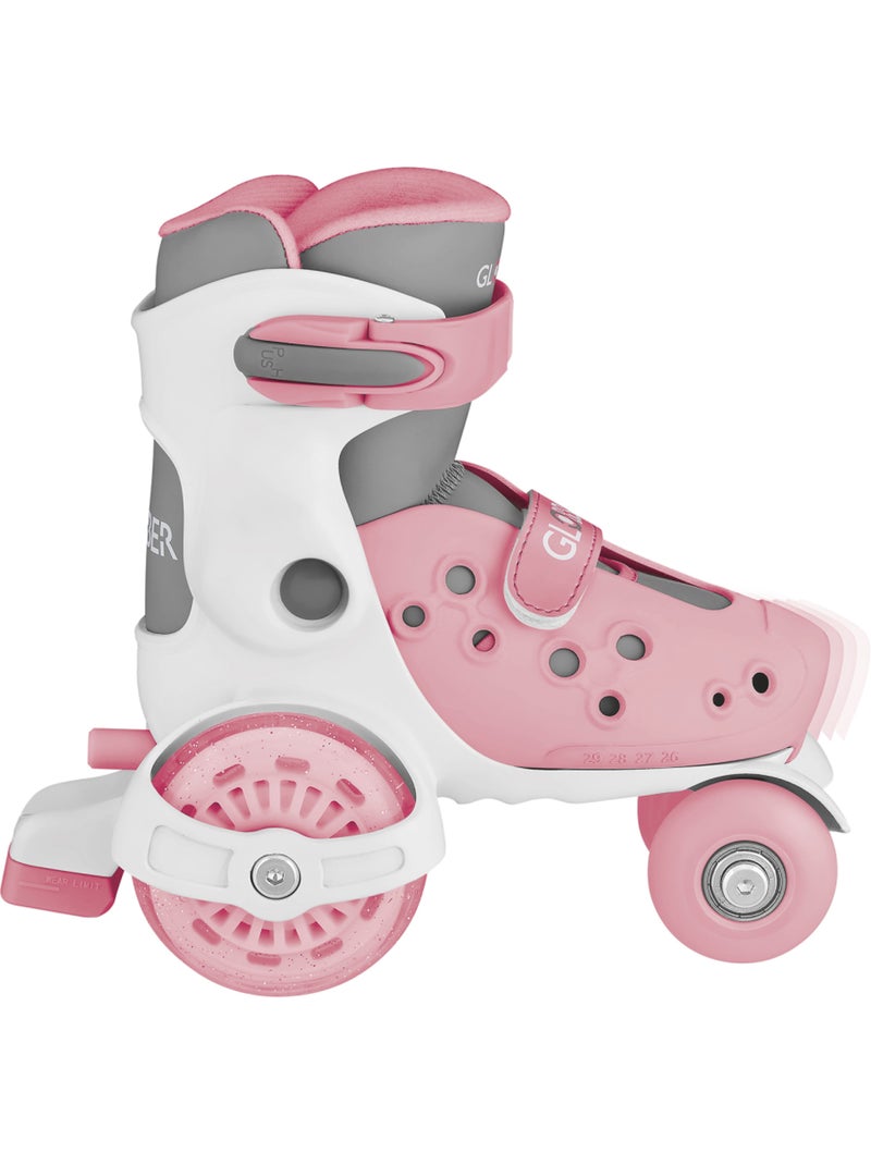 Rollers LEARNING Taille XS/S / 26-29 Rose clair - Kiabi