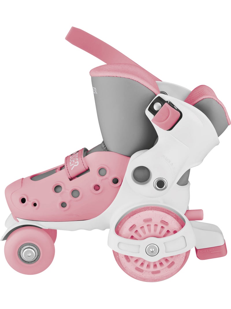 Rollers LEARNING Taille XS/S / 26-29 Rose clair - Kiabi