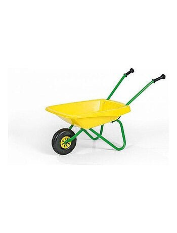 'rolly toys' brouette jaune en plastique pour enfant