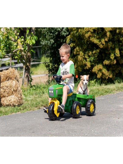 'rolly toys' tracteur a pedale + remorque rollytrac john deere - Kiabi